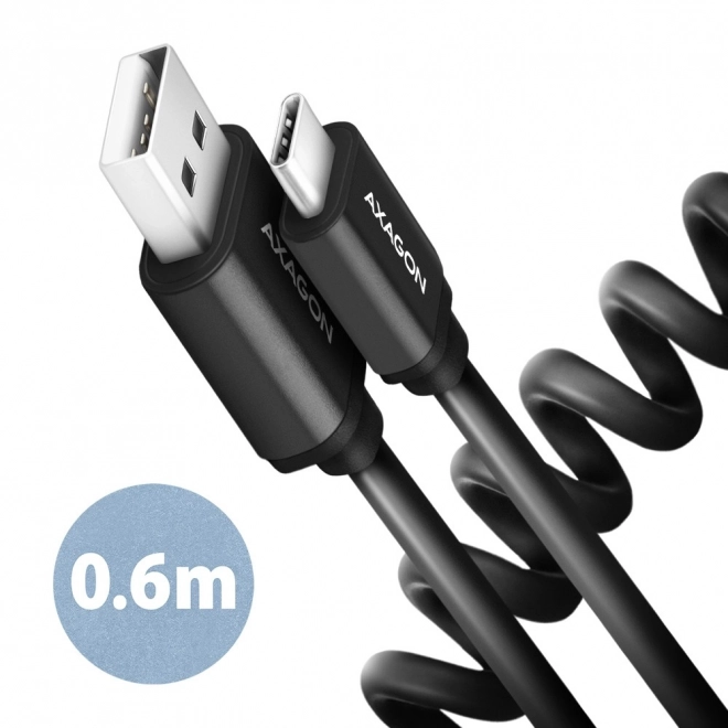 Câble Twister USB-C – USB-A 0,6m