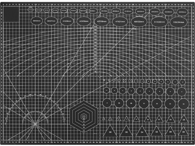 Tapis de découpe autorégénérant A2 double face