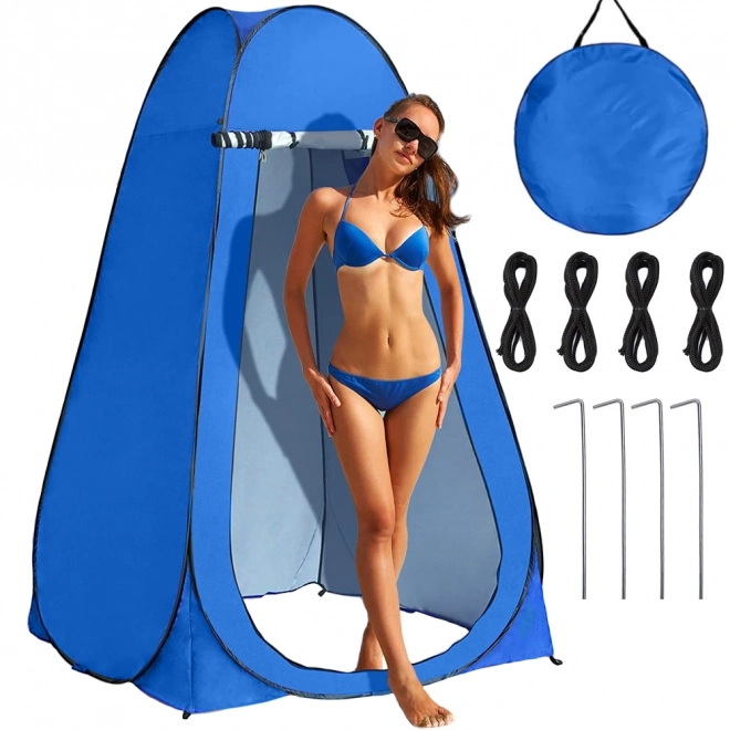 Tente de plage avec vestiaire, douche et WC
