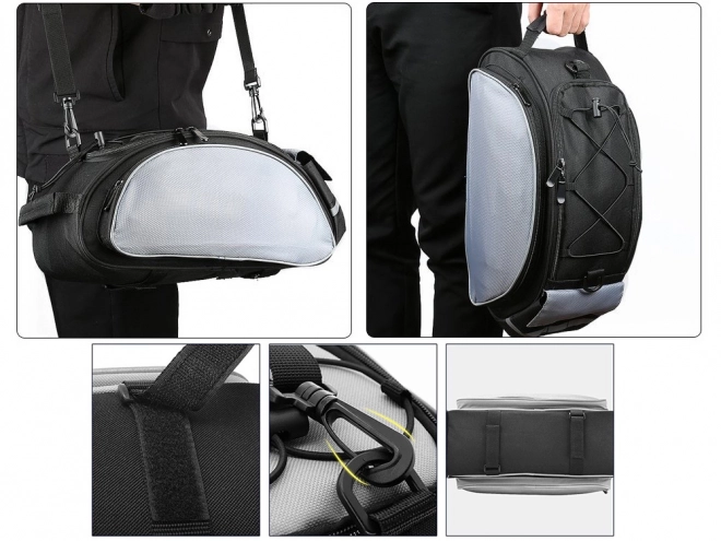 Grande sacoche cycliste pour porte-bagages