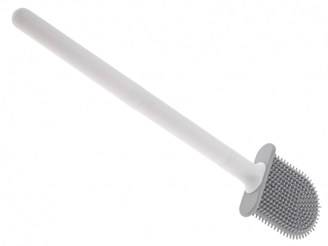 Brosse WC en silicone blanche avec récipient