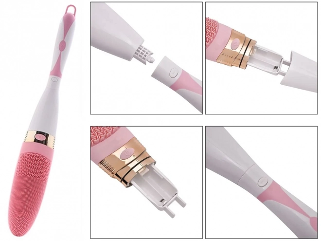 Brosse de massage corporelle en silicone pour le bain