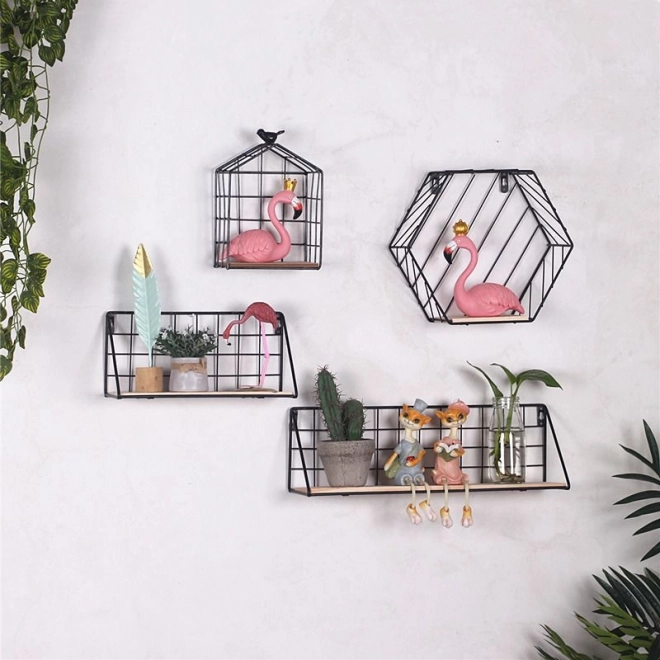Étagère murale style LOFT 29,5 cm - noir