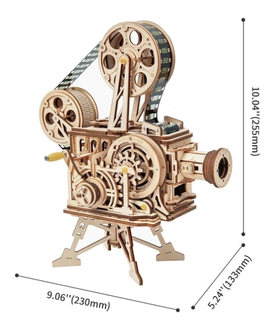Puzzle mécanique en bois 3D RoboTime Projecteur de film