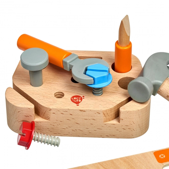Lucy & Leo Petit charpentier - ensemble d'outils en bois