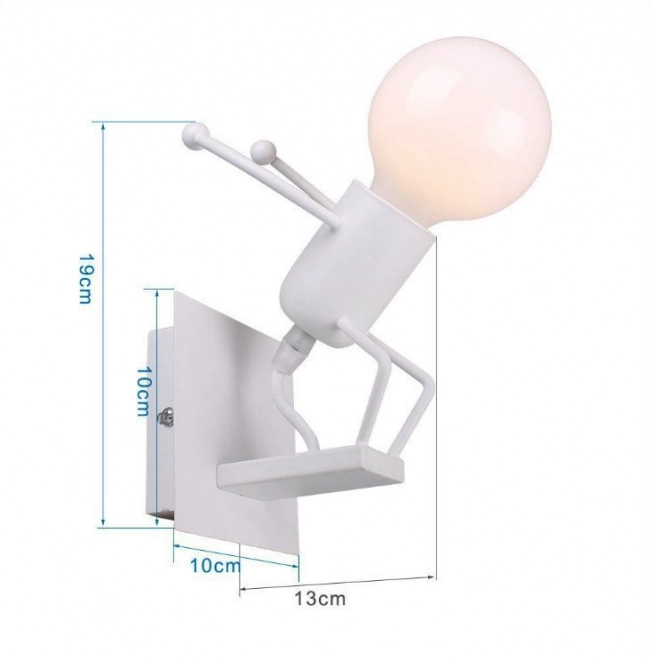 Lampe murale Loft noire