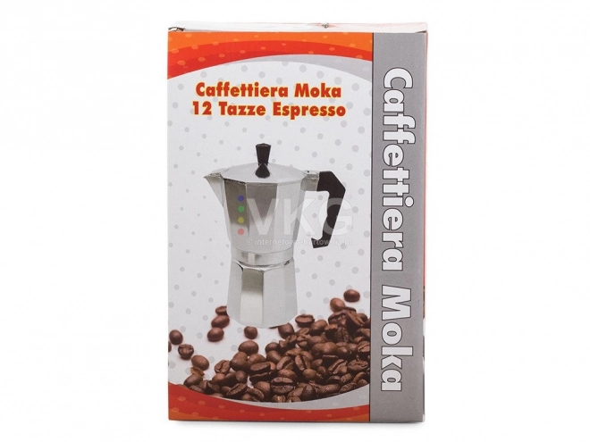 Cafetière Moka pour 12 tasses 600 ml aluminium