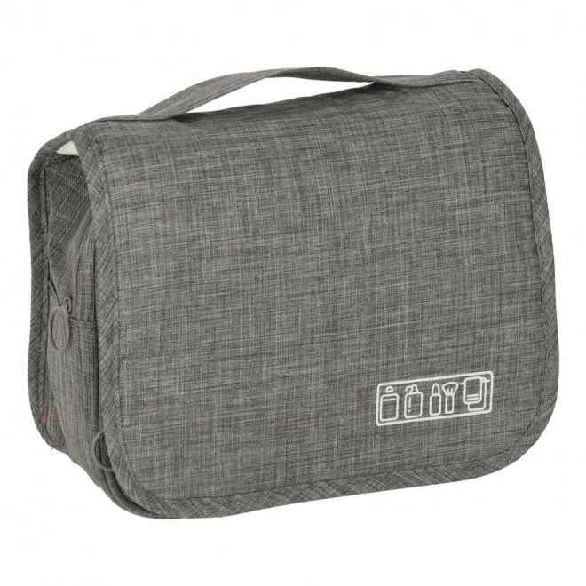 Sac à cosmétiques de voyage suspendu pliant gris