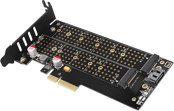 Deux interfaces M.2 dans un seul adaptateur