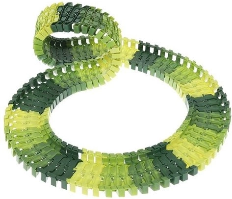Piste flexible en 4 nuances de vert