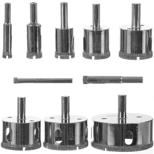 Ensemble de forets diamantés pour découpe 10 pcs - Bigstren 21641
