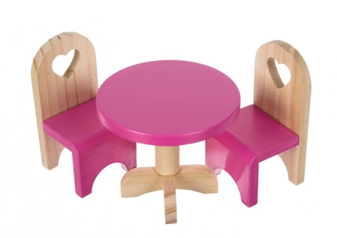 Maison de poupée en bois avec équipements 90 cm
