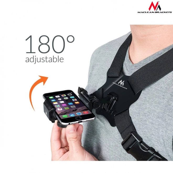 Harnais pectoral sportif pour téléphones et caméras