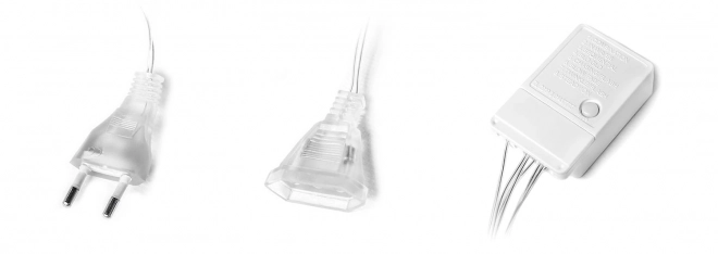 Lumières LED de Noël flocons et étoiles rideau 138LED