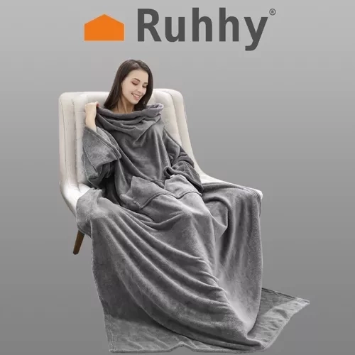 Couverture-mikina gris clair Ruhhy 22649