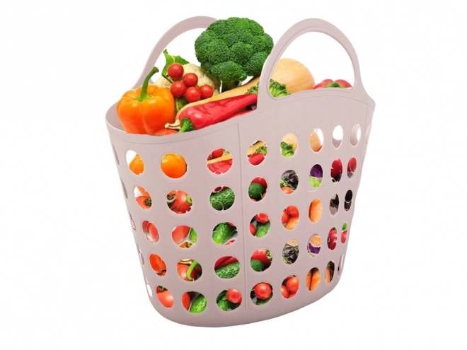 Panier en plastique pratique pour champignons et légumes