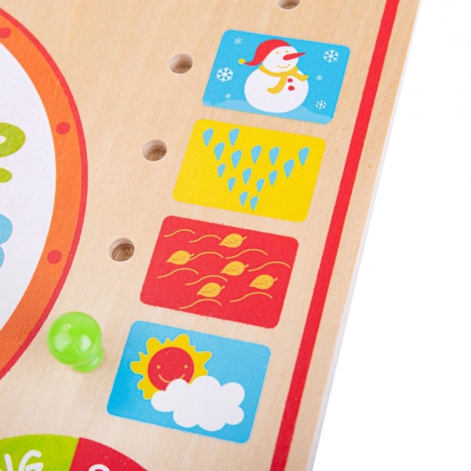 Bigjigs Toys Calendrier avec horloge