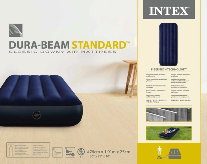 Matelas gonflable 191x76 cm Velour INTEX