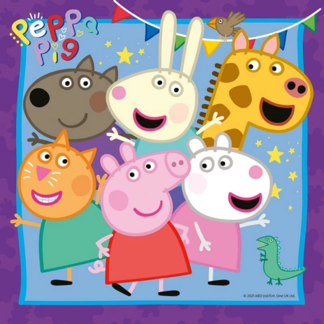 Puzzle Peppa Pig 3x49 pièces
