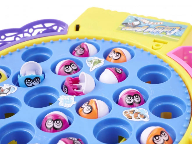 Jeu familial de pêche aux poissons