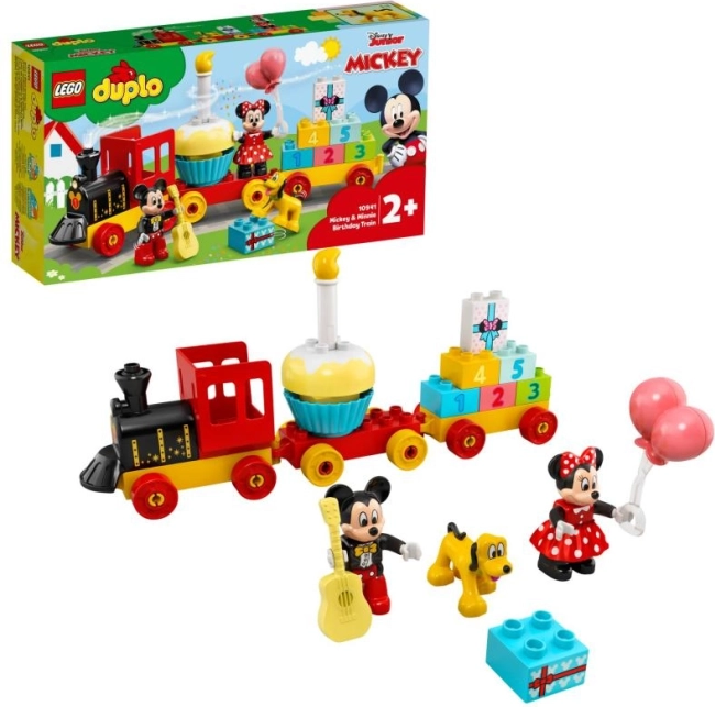 LEGO 10941 DUPLO Train d’anniversaire de Mickey et Minnie