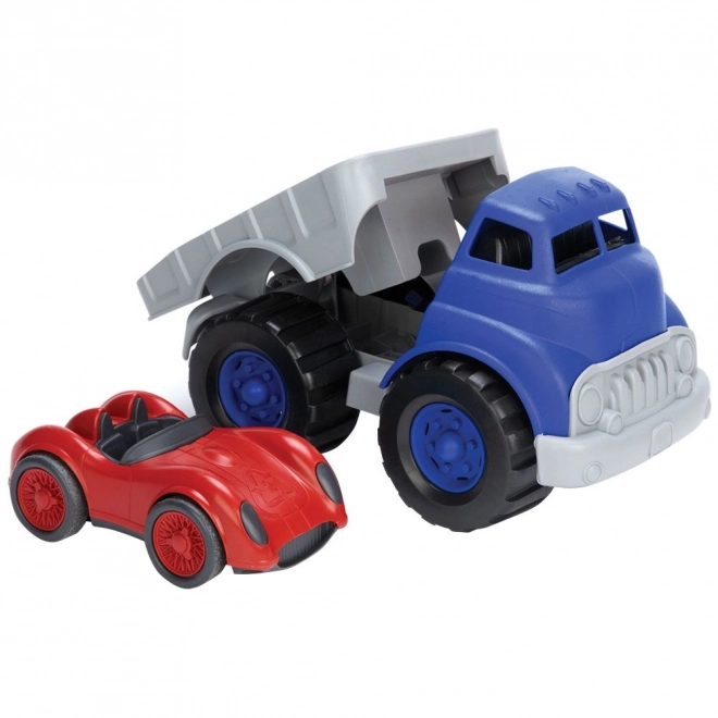 Camion avec voiture de course Green Toys
