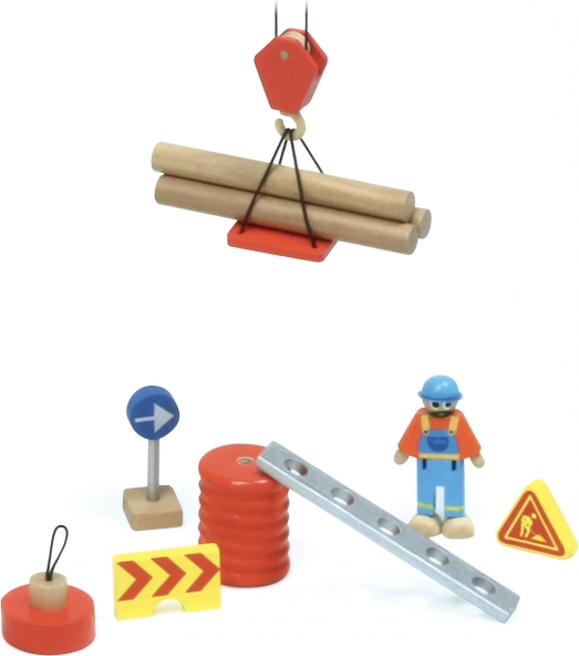 Accessoires riches pour jouer au chantier