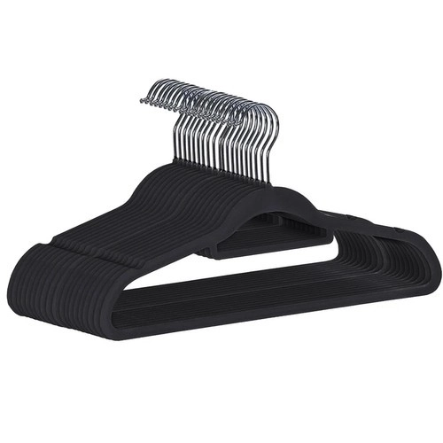 Porte-manteaux 20pcs - Noir Ruhhy 22536