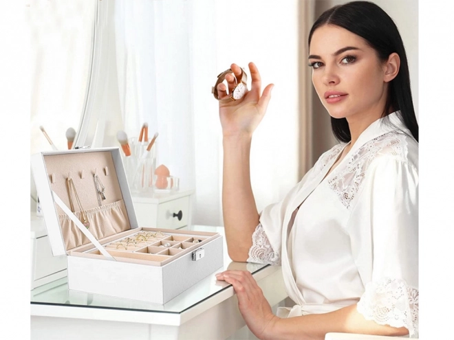 Organiseur/boîte à bijoux - élégant coffret