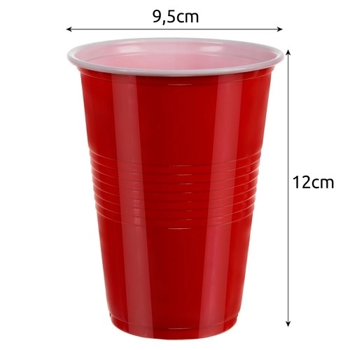 Jeu de Beer Pong - 50 gobelets rouges 21232
