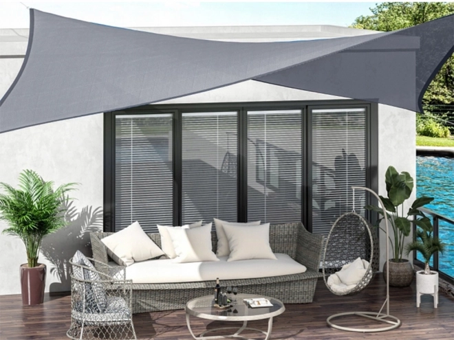 Bâche de jardin grise 4x3m