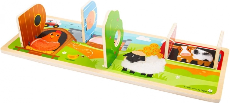 Illustrations colorées et encastrement de formes