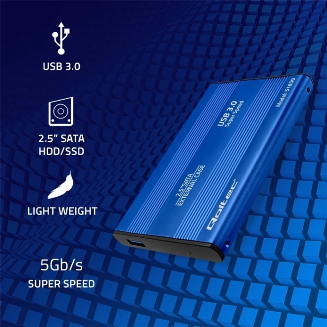 Boîtier externe pour HDD/SSD 2,5" SATA3 USB 3.0 Bleu