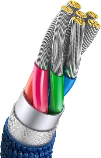 Gaine tressée durable et embouts renforcés