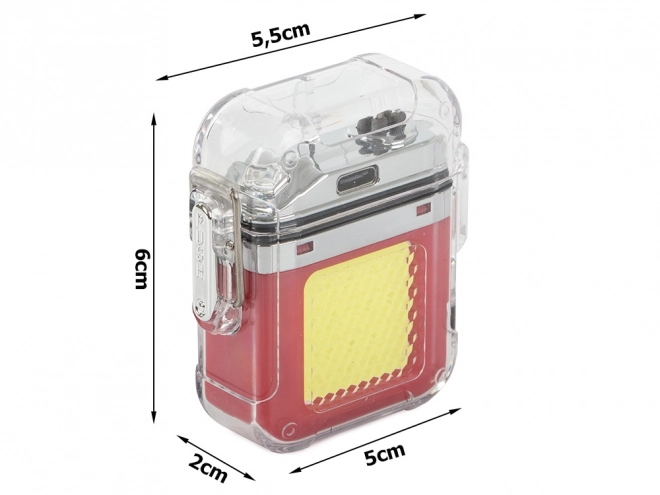 Briquet plasma avec lampe LED rechargeable USB