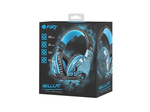 Casque de jeu Hellcat avec éclairage LED