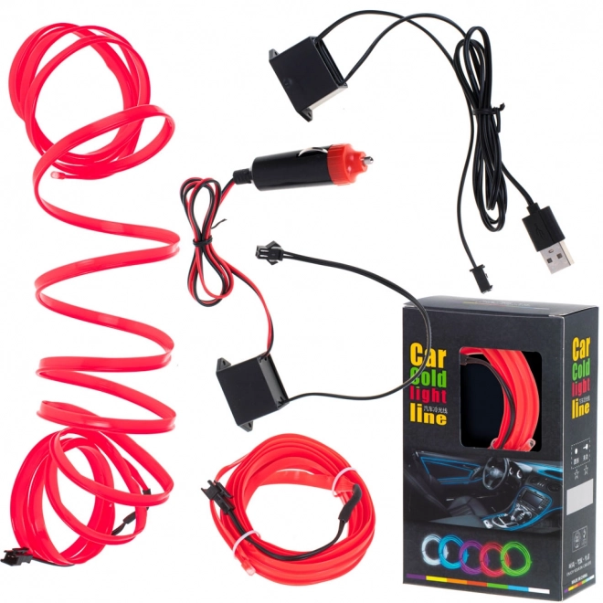 Éclairage LED ambiant bande rouge 3m