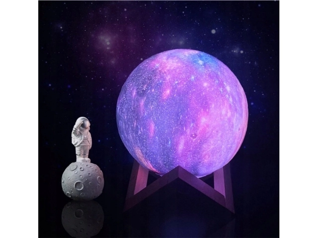 Lampe de nuit GALAXY 3D avec éclairage RGB coloré + télécommande