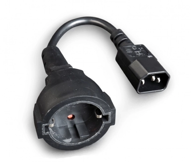 Adaptateur d'alimentation IEC320 C14 vers SCHUKO (F) 15 cm