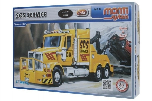 Kit de Construction Monti System MS 42 SOS Service Western star 1:48 dans une boîte de 22x15x6cm