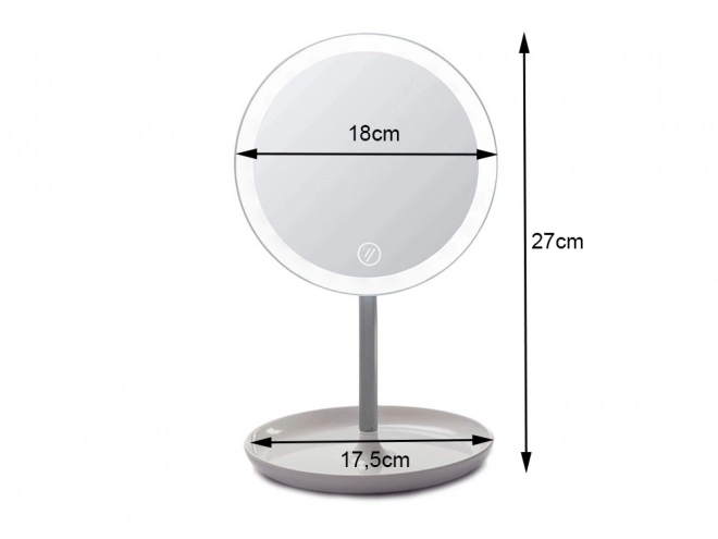 Miroir cosmétique éclairé à LED