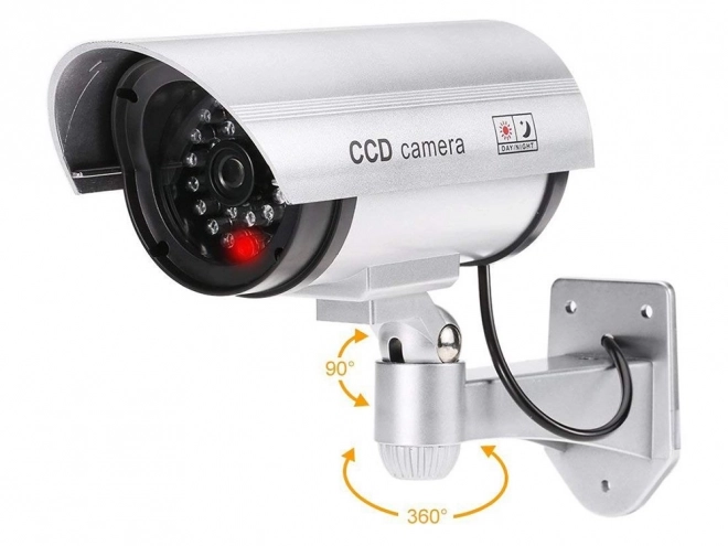 Fausse caméra industrielle avec lumière LED rouge