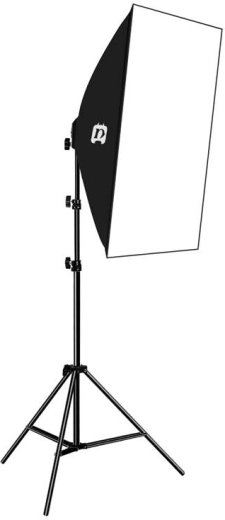 Lumière douce et uniforme grâce au softbox 50 × 70 cm