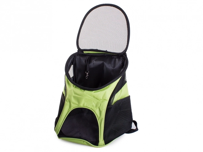 Sac à dos vert-noir pour animaux de compagnie