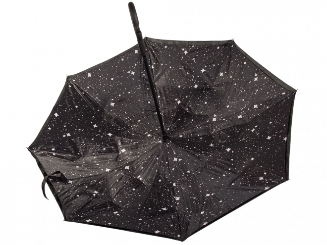 Parapluie inversé pliant avec structure robuste et fils résistants – Noir