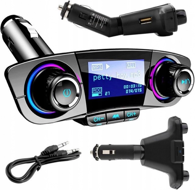 Émetteur FM Bluetooth USB 5.0 multifonction 8-en-1