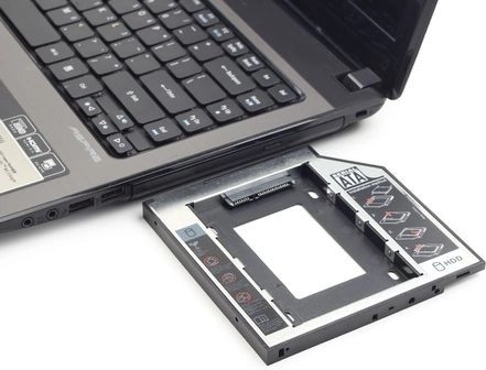 Adaptateur pour lecteur optique 12,7 mm pour disque SATA 2,5" HDD/SSD