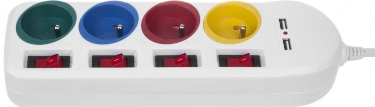 Prises différenciées par couleur