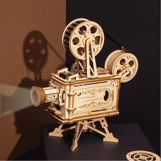 Puzzle mécanique en bois 3D RoboTime Projecteur de film