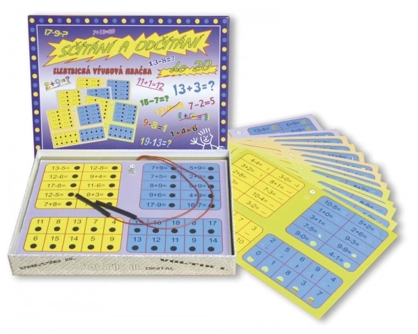 Jeu de société d'addition et de soustraction à piles